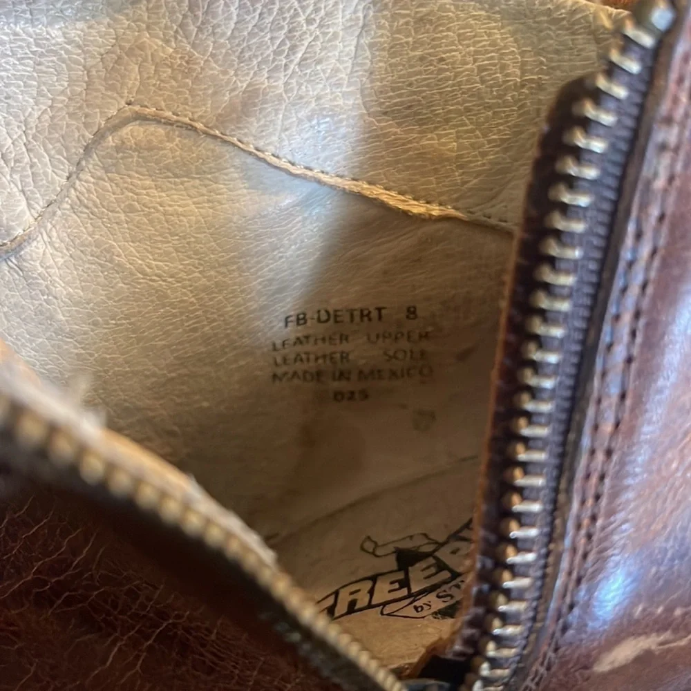 Freebirds Detroit cognac ankle boots